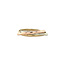 Tricolour gold trinity ring 14 karat