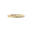 Tricolour gold trinity ring 14 karat
