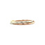 Tricolour gold trinity ring 14 karat