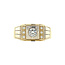 Goldener Ring mit Zirkonia 14 Karat
