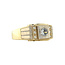 Goldener Ring mit Zirkonia 14 Karat