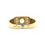 Goldener Ring mit Zirkonia 14 Karat