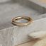 Goldener Ring mit Diamant 18 Karat