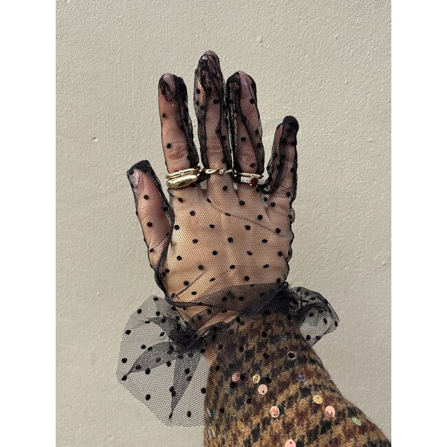 Gouden bolle ring 14 karaat