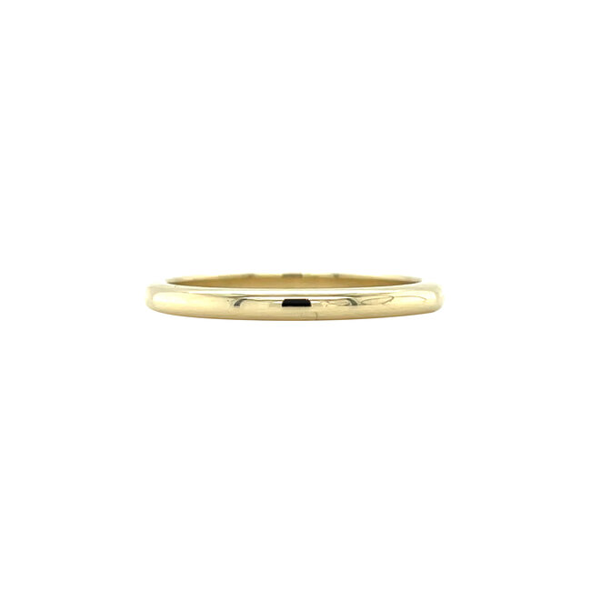 Glatter goldener (Steck-) Ring 14 Karat