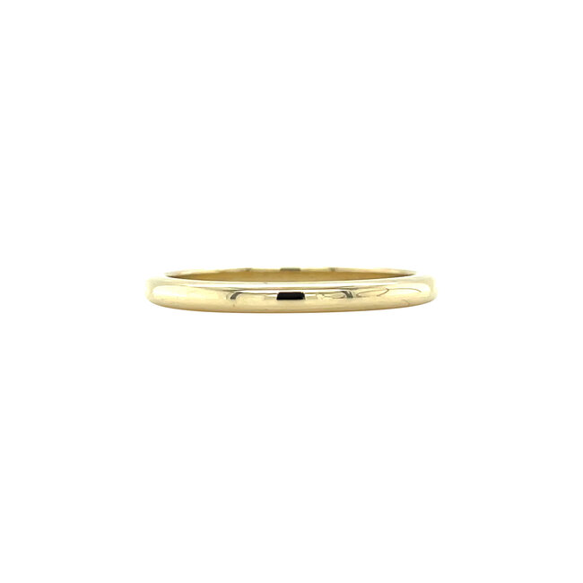 Smooth gold (stacking) ring 14 karat