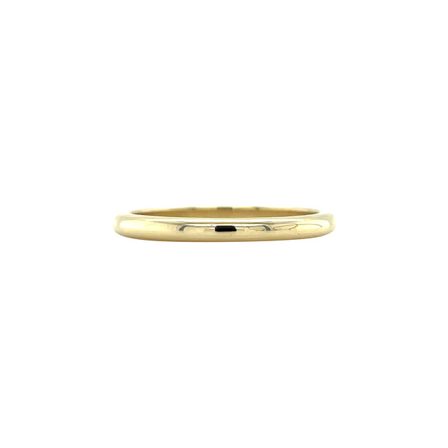 Smooth gold (stacking) ring 14 karat