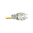 Goldener Ring mit Zirkonia 14 Karat