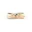Tricolor goldener Trinity-Ring 14 Karat
