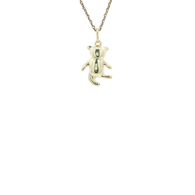 Gold bear pendant 14 karat
