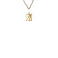 Gold pendant letter R Jeunesse 14 karat
