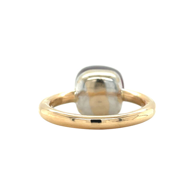 Gold ring with colored stone 18 karat