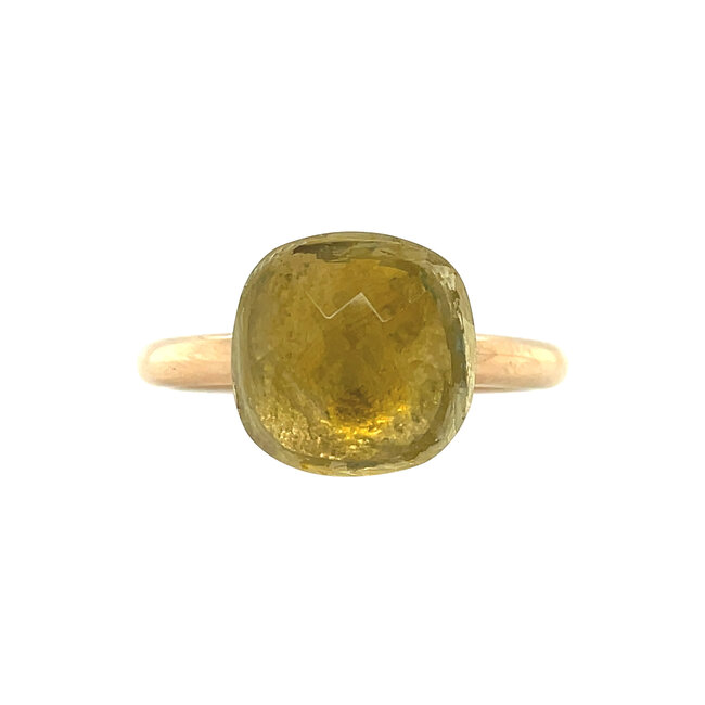 Gold ring with colored stone 14 karat