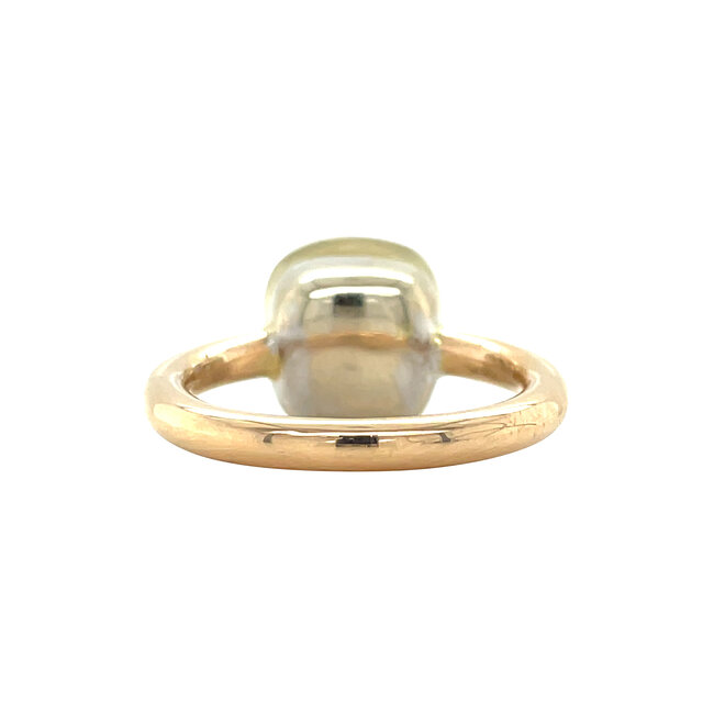 Goldener Ring mit Farbstein 14 Karat
