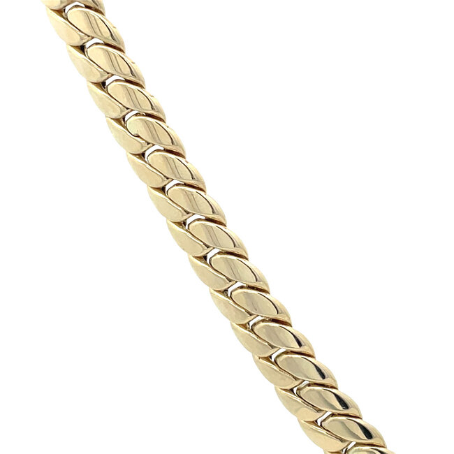 Goldenes Gourmet-Collier 50 cm 14 Karat