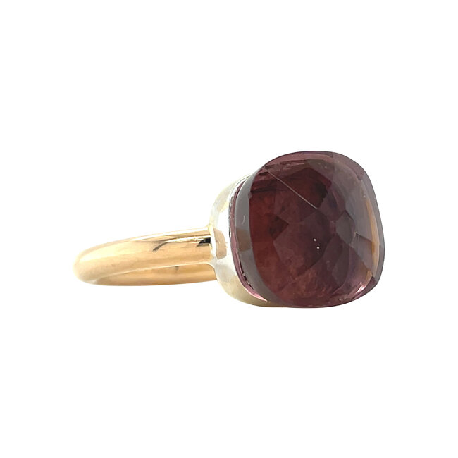 Gouden ring met kleursteen 14 karaat