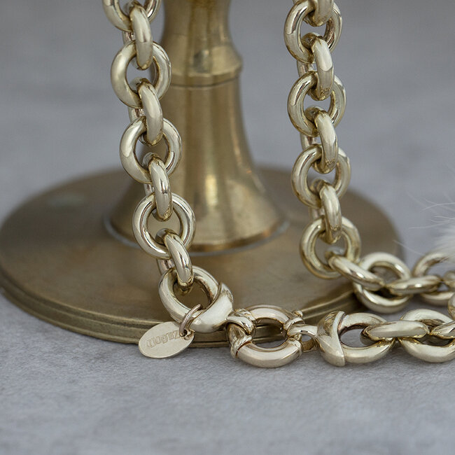 Zilgold Collier 47,5 cm 14 Karat/ 925