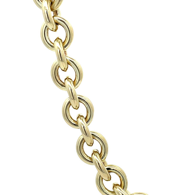 Zilgold necklace 47.5 cm 14 karat/ 925