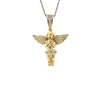 Gold angel pendant