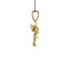 Gold angel pendant with zirconia 18 karat