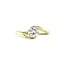 Gouden solitair ring met diamant 14 karaat