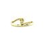 Gold solitaire ring with diamond 14 karat
