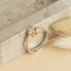 Golden ring with diamond 18 karat
