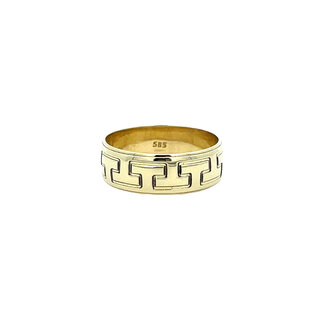 Golden meander ring