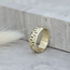 Golden meander ring 14 karat