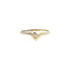 Golden ring with diamond 14 karat