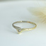Goldener Ring mit Diamant 14 Karat