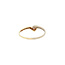 Goldener Ring mit Diamant 14 Karat
