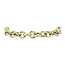 Zilgold bracelet 19.5 cm 14 karat/ 925