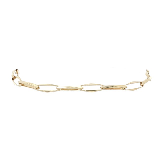 Gold closed for ever bracelet 19.5 cm 14 karat
