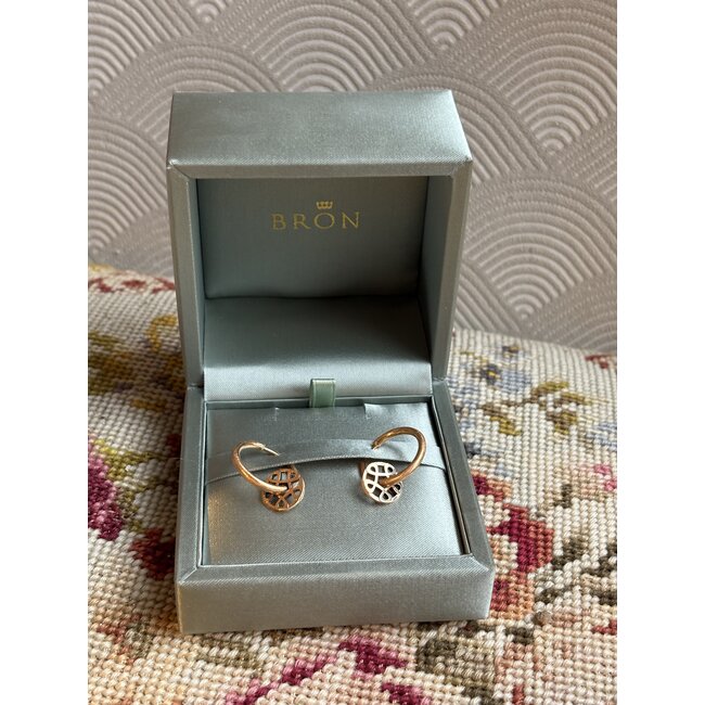 Roségoldene Ohrringe Bron Jewelry 18 Karat