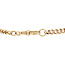 Gold gourmet bracelet 17.5 cm 14 karat