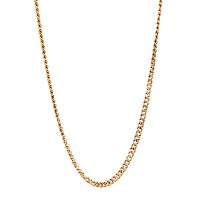 Gold gourmet necklace 53 cm 14 karat