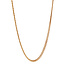 Gouden gourmet collier 53 cm 14 karaat