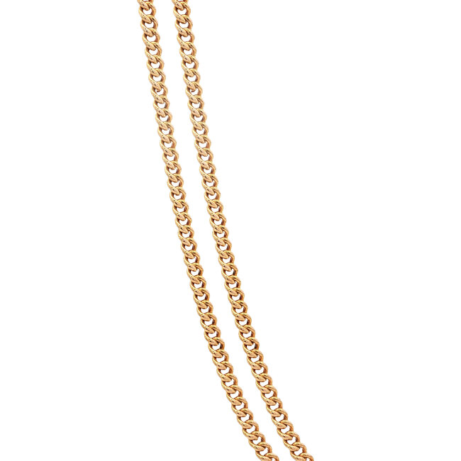 Goldenes Gourmet-Collier 53 cm 14 Karat