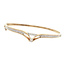 Gouden bangle met diamant 14 karaat