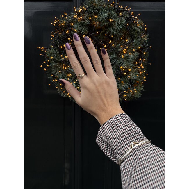 Goldener Ring mit Zirkonia 14 Karat