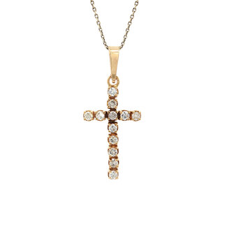 Goldenes Kreuz Anhänger