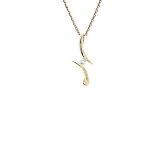 Gouden hanger zirkonia