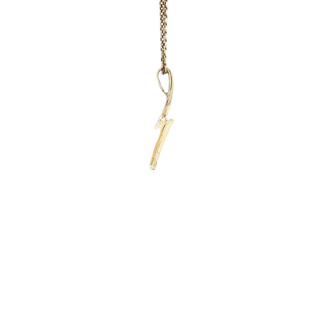 Gold pendant zirconia 14 karat