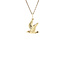 Gold pendant seagull 14 karat