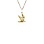 Gold pendant seagull 14 karat