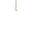 Gold solitaire pendant with diamond 14 karat