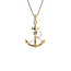 Gouden hanger anker 14 karaat