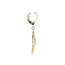 Gouden oorhangers met diamant 14 karaat