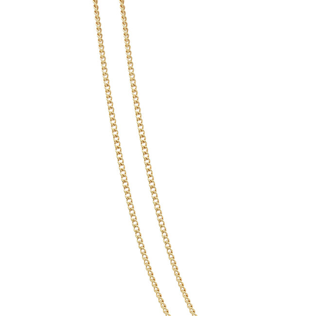 Golden length necklace gourmet 44 cm 14 karat